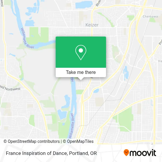 France Inspiration of Dance map