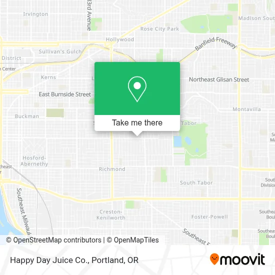 Happy Day Juice Co. map