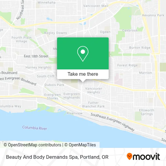 Beauty And Body Demands Spa map