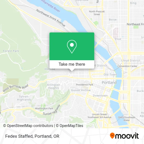 Fedex Staffed map