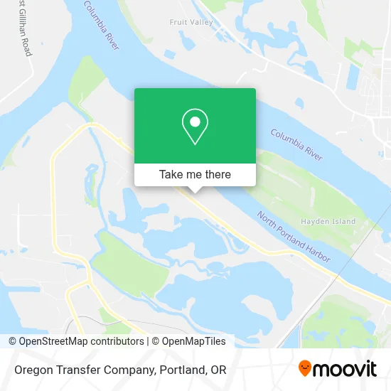 Oregon Transfer Company map