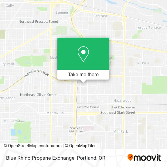 Blue Rhino Propane Exchange map