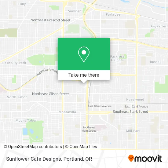 Sunflower Cafe Designs map