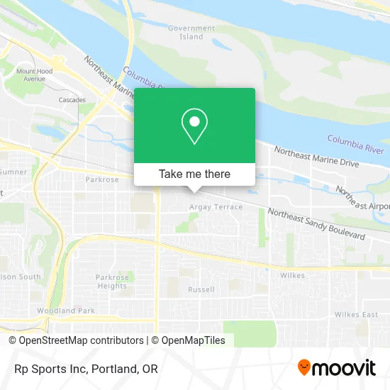 Rp Sports Inc map