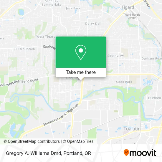 Gregory A. Williams Dmd map