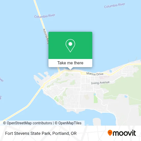 Fort Stevens State Park map