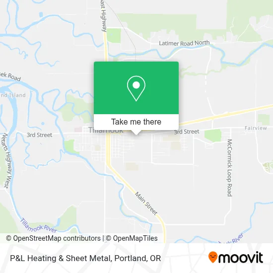 P&L Heating & Sheet Metal map