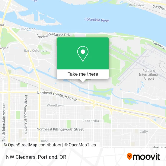 NW Cleaners map