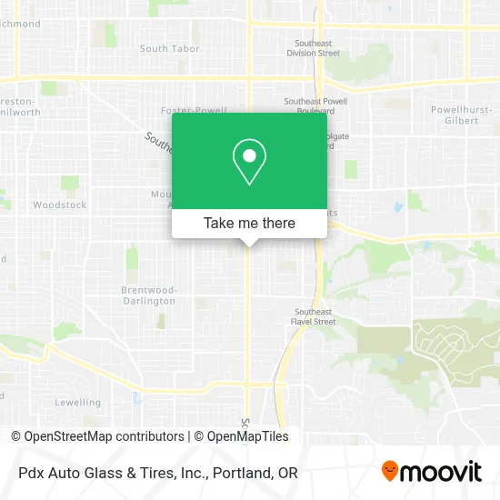 Pdx Auto Glass & Tires, Inc. map