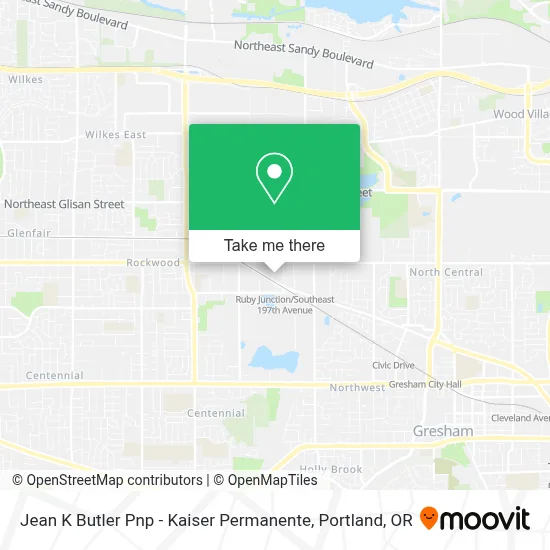 Jean K Butler Pnp - Kaiser Permanente map