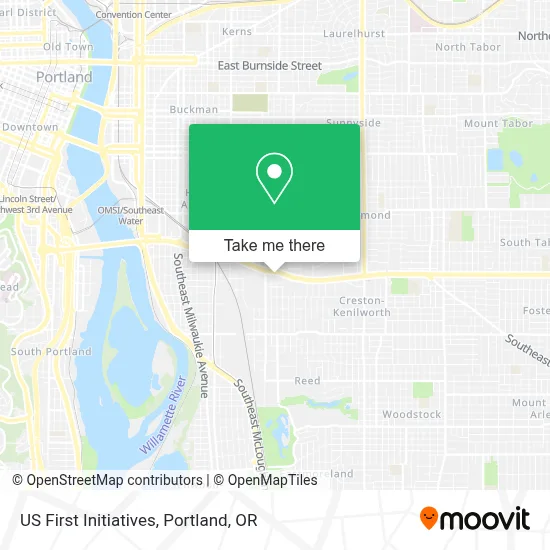 US First Initiatives map