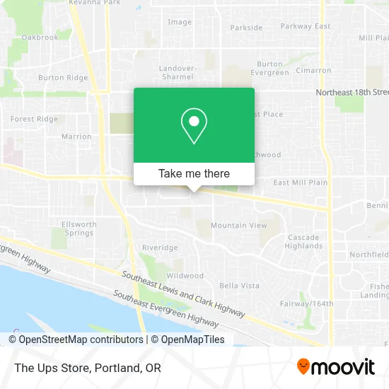 The Ups Store map