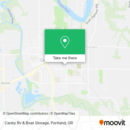 Canby Rv & Boat Storage map
