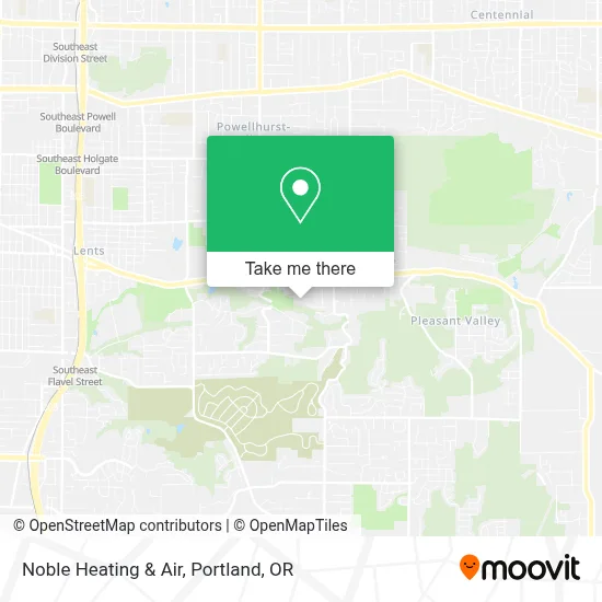 Noble Heating & Air map