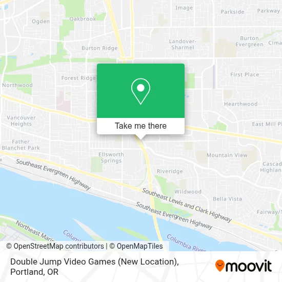Double Jump Video Games (New Location) map