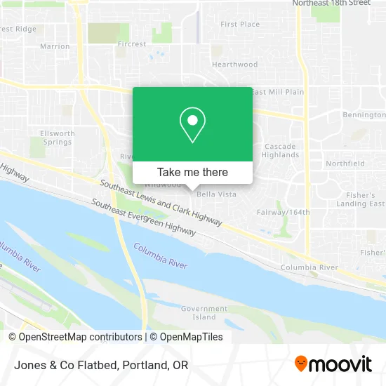 Jones & Co Flatbed map
