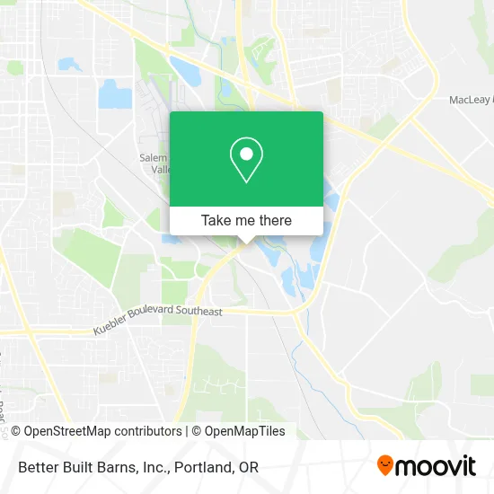 Better Built Barns, Inc. map