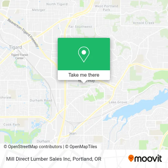 Mill Direct Lumber Sales Inc map
