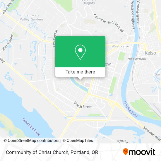 Community of Christ Church map