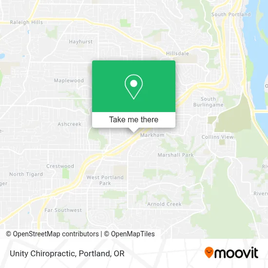Unity Chiropractic map