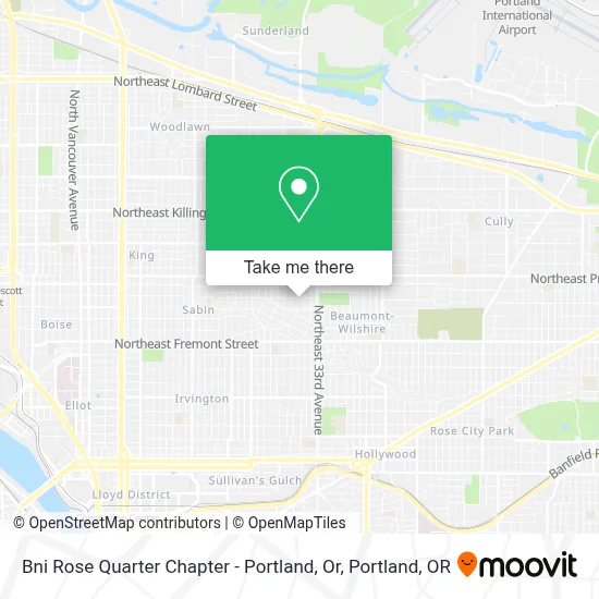 Bni Rose Quarter Chapter - Portland, Or map