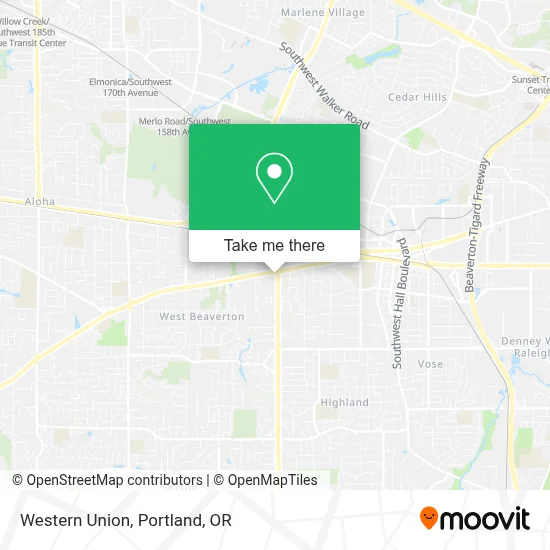 Western Union map