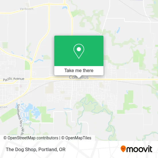 The Dog Shop map