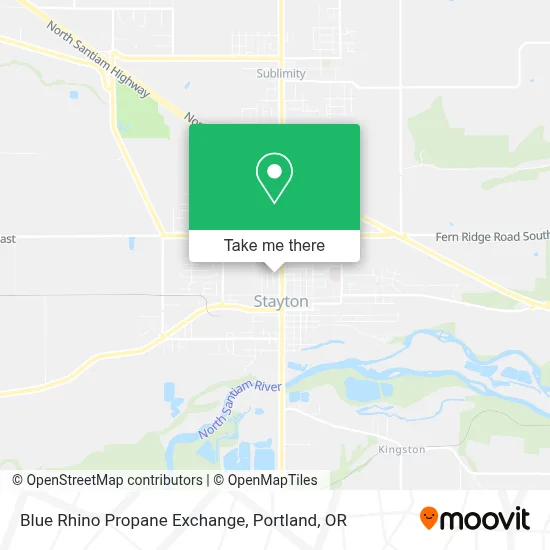 Blue Rhino Propane Exchange map