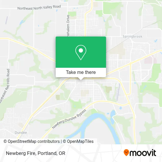 Newberg Fire map