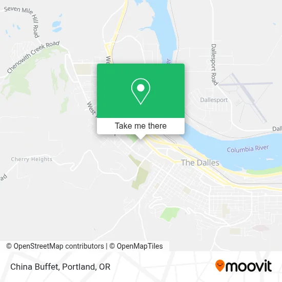 China Buffet map