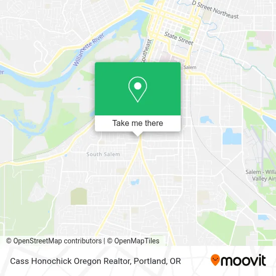 Cass Honochick Oregon Realtor map