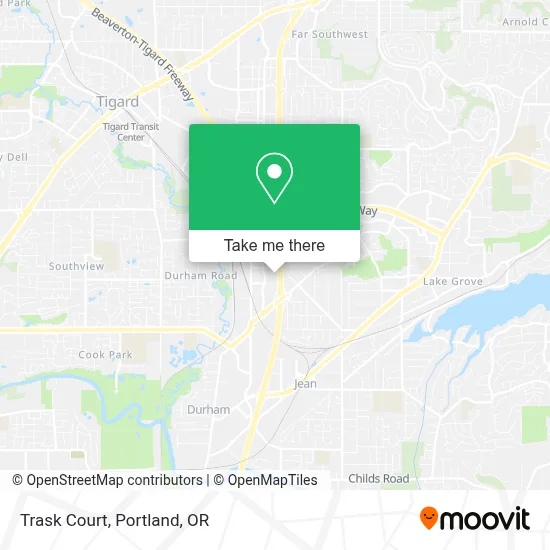 Trask Court map