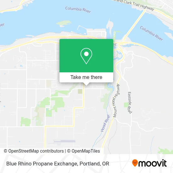 Blue Rhino Propane Exchange map