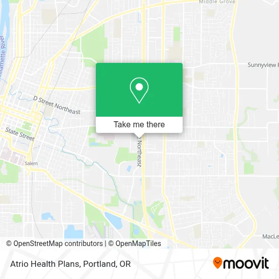 Atrio Health Plans map