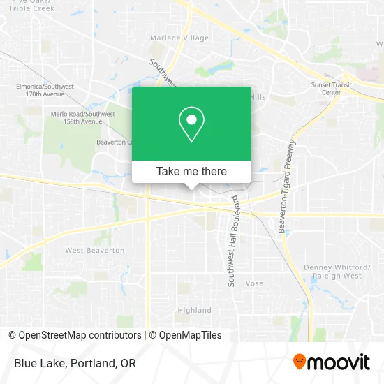 Blue Lake map