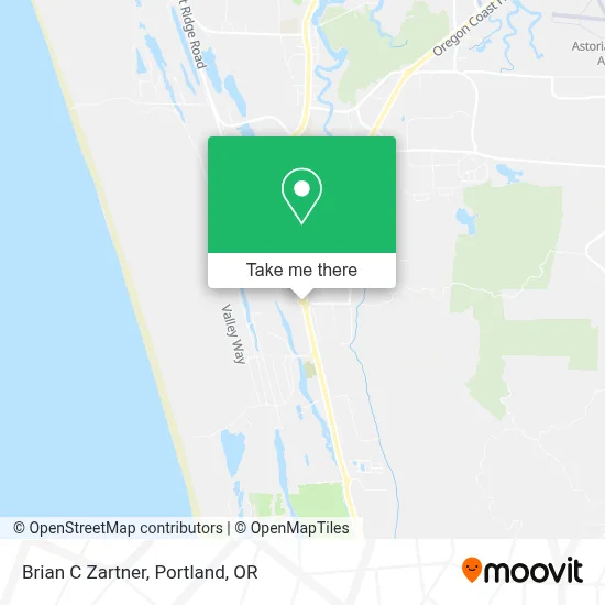 Brian C Zartner map