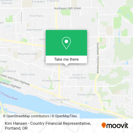 Kim Hansen - Country Financial Representative map