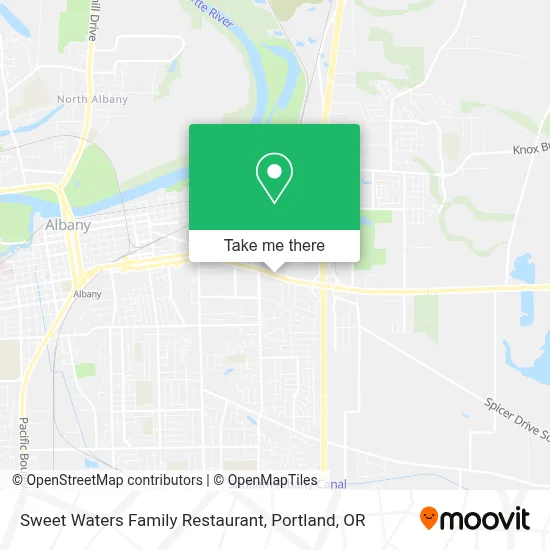 Sweet Waters Family Restaurant map