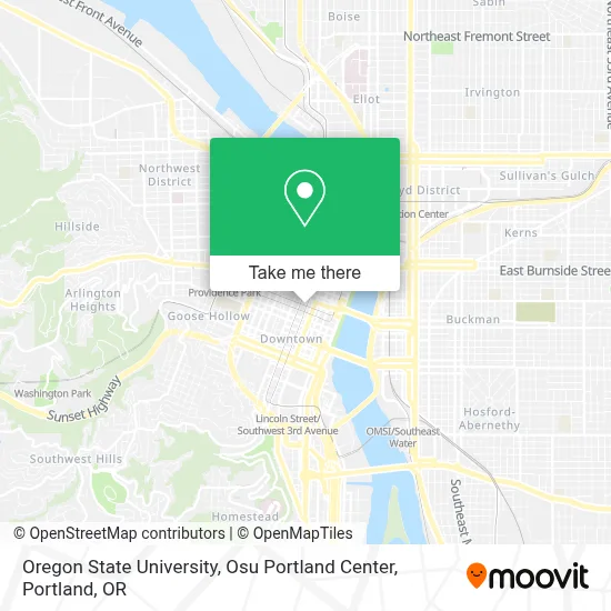 Oregon State University, Osu Portland Center map