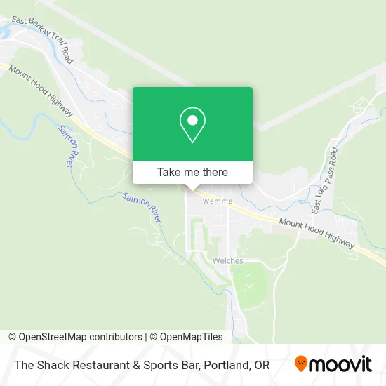 The Shack Restaurant & Sports Bar map