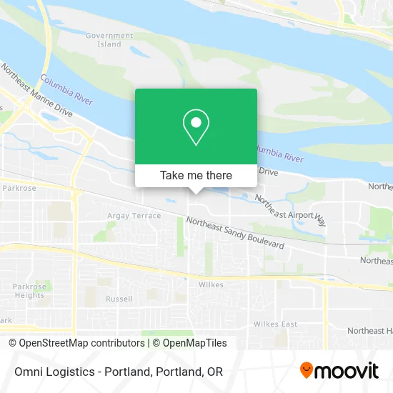 Omni Logistics - Portland map