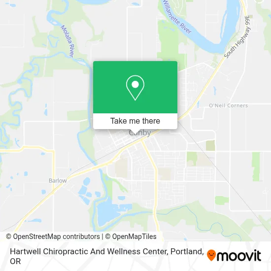 Hartwell Chiropractic And Wellness Center map