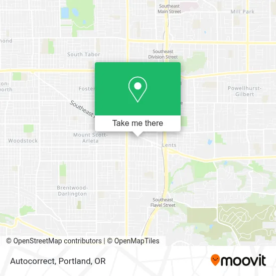 Autocorrect map