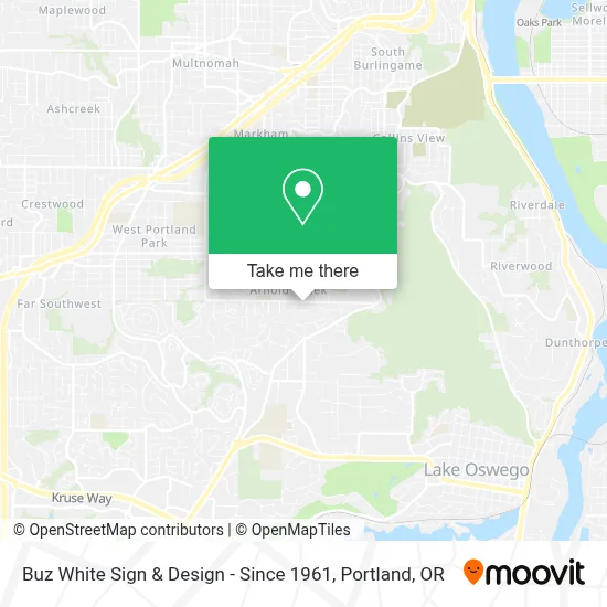 Buz White Sign & Design - Since 1961 map