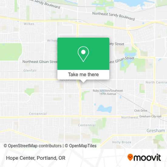 Hope Center map