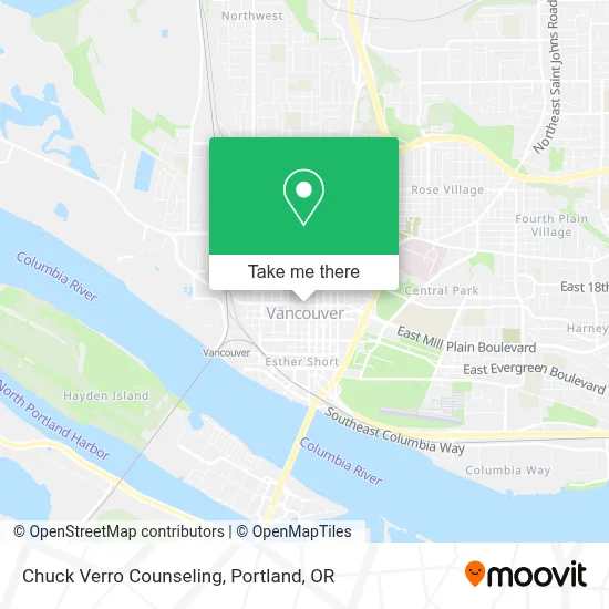 Chuck Verro Counseling map
