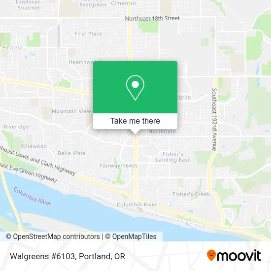 Walgreens #6103 map