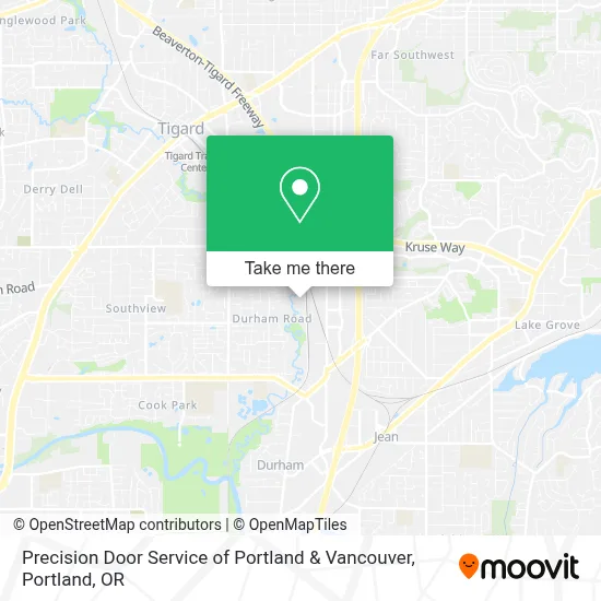 Precision  Door Service of Portland & Vancouver map