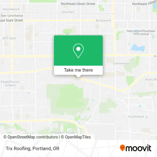 Trx Roofing map