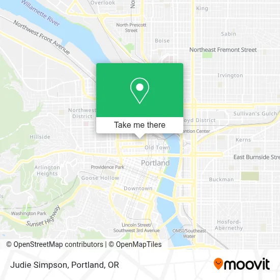 Judie Simpson map
